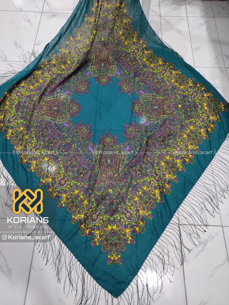 روسری نخی ترک کد Rk8463 — تصویر ۲