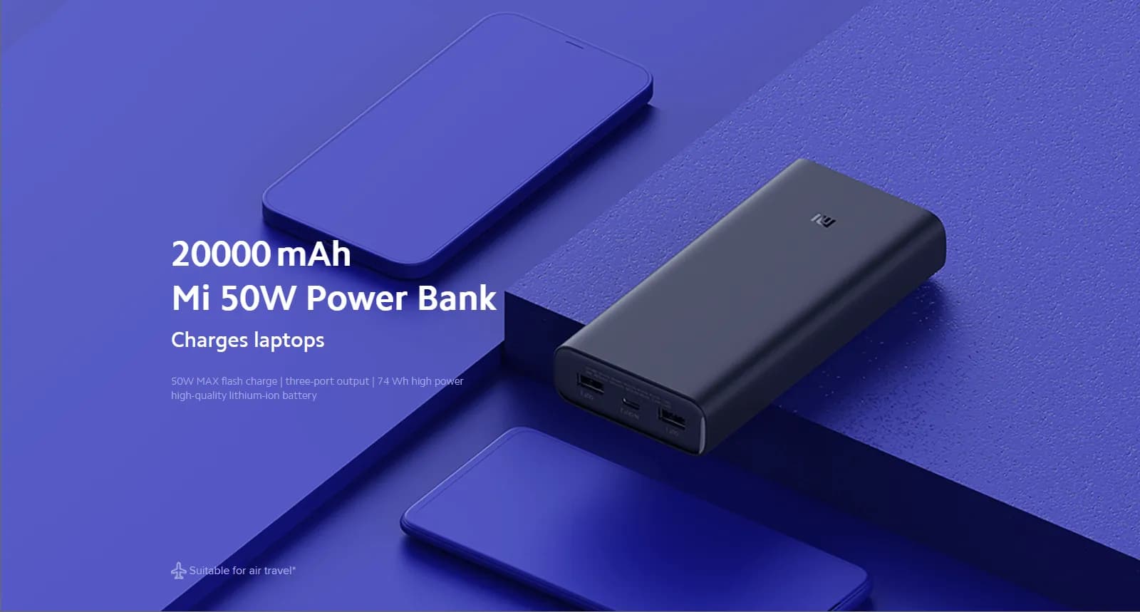 پاوربانک شیائومی Xiaomi PB2050ZM 50W 20000mAh — تصویر ۳