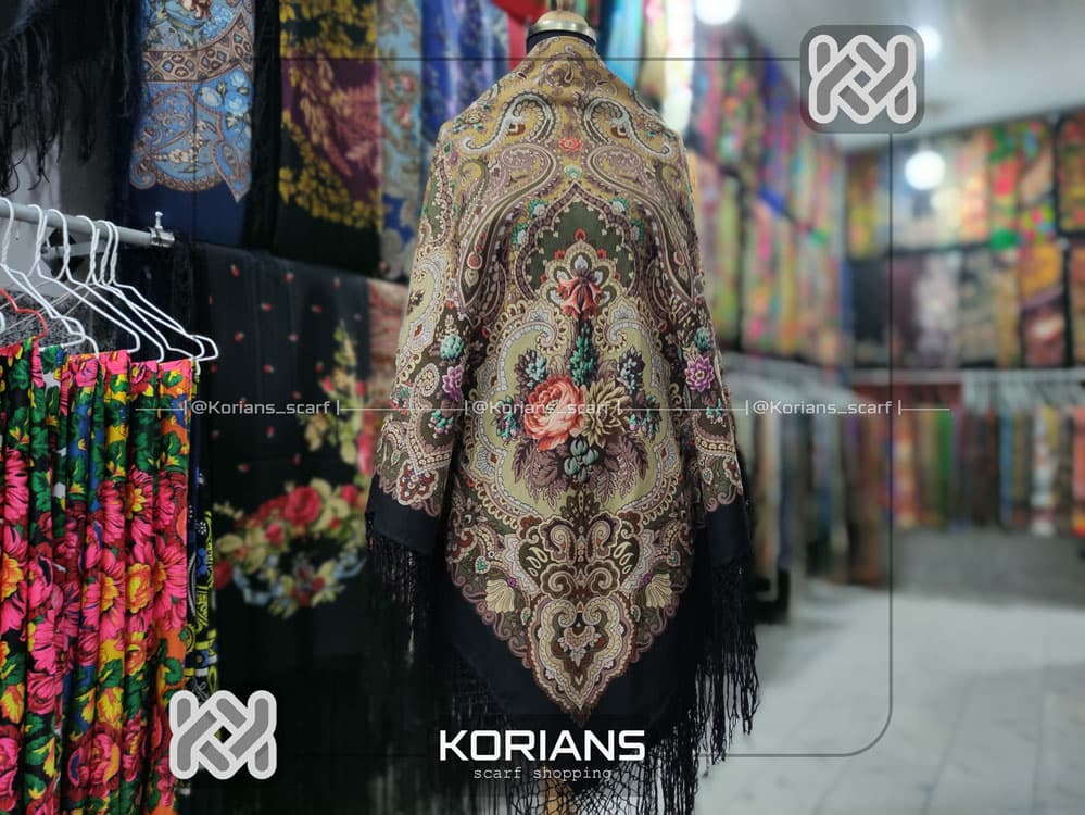روسری ترکمن مدل عدسی کد rw1039