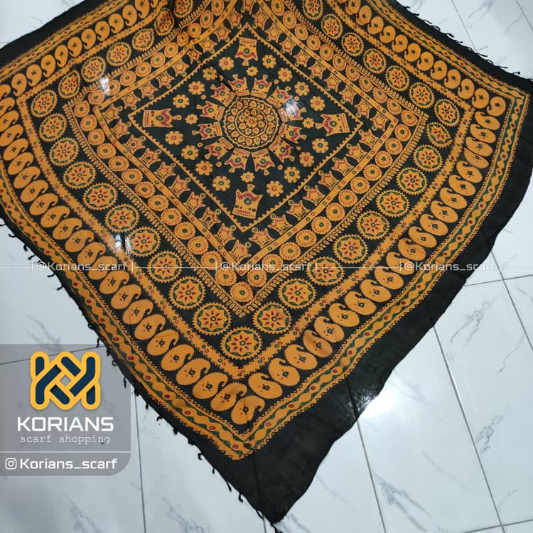 روسری ترکمن (یالق) مدل تاج و ترمه — تصویر ۲