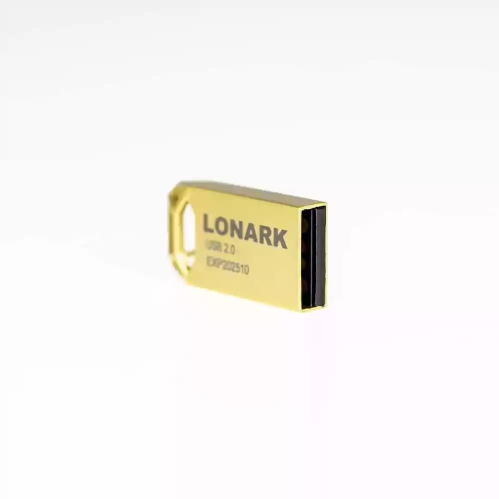 فلش LONARK USB2.0 LU125G 32G Gold — تصویر ۳
