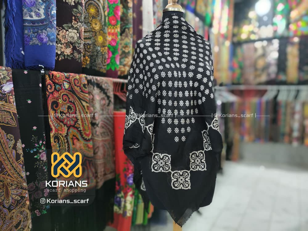 روسری ترکمن (یالق) مدل گل‌ریز