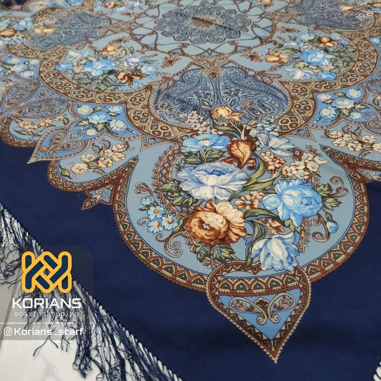 چارقد مدل چراغی آبی rw7838 — تصویر ۴