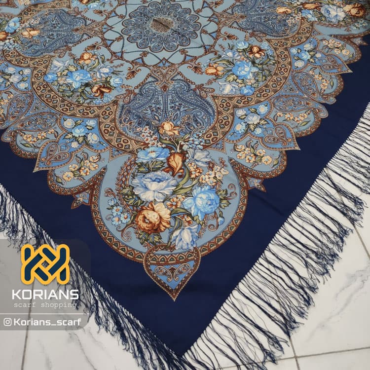 چارقد مدل چراغی آبی rw7838 — تصویر ۳