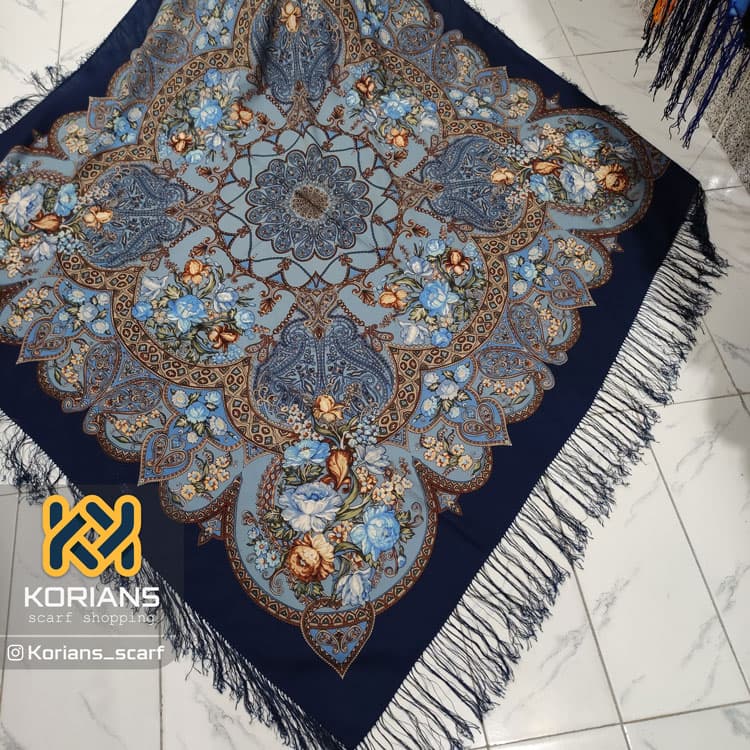 چارقد مدل چراغی آبی rw7838 — تصویر ۲