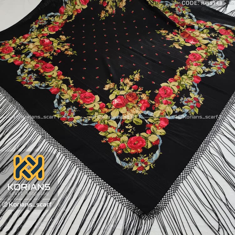 چارقد پشمی دلار rw1037 — تصویر ۳