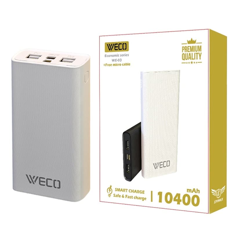 پاوربانک WECO WE-03 10400mAh
