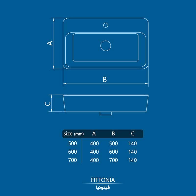 روشویی روکابینتی فیتونیا 50 چینی‌کُرد — تصویر ۶