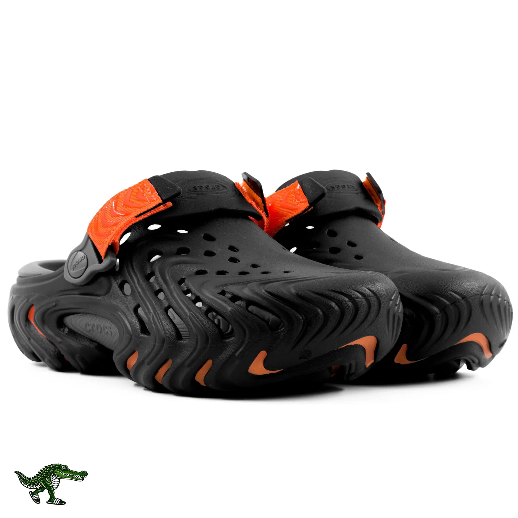 کراکس اکو کلاگ مشکی نارنجی زنانه و مردانه | Crocs Echo Clog — تصویر ۶
