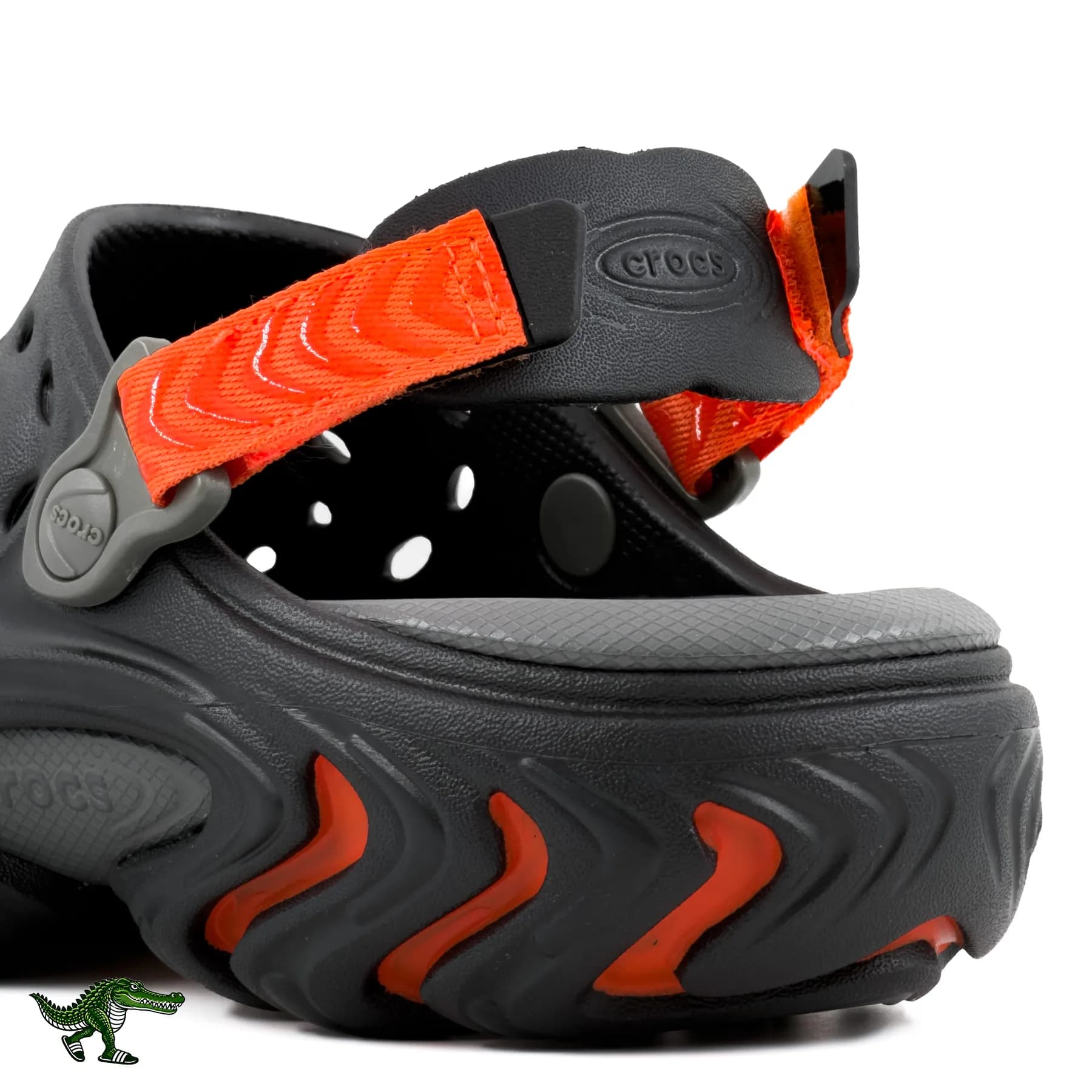 کراکس اکو کلاگ مشکی نارنجی زنانه و مردانه | Crocs Echo Clog — تصویر ۵