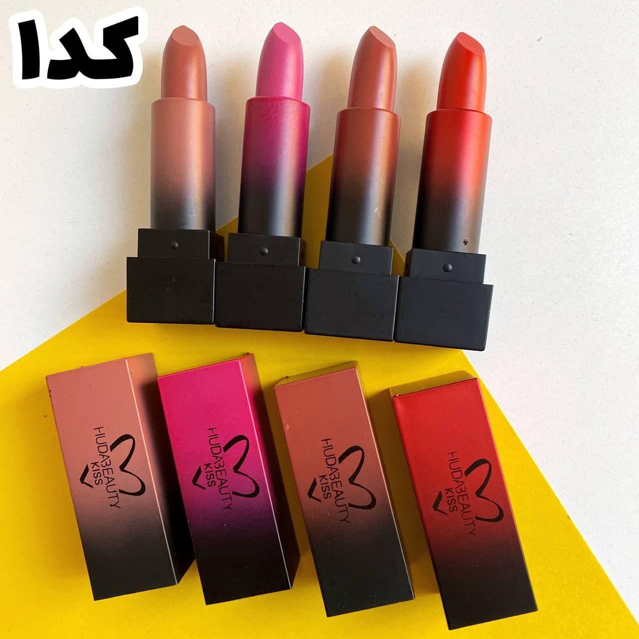 رژ جامد هدی بیوتی مدل کیس مجموعه 4 عددی — تصویر ۲
