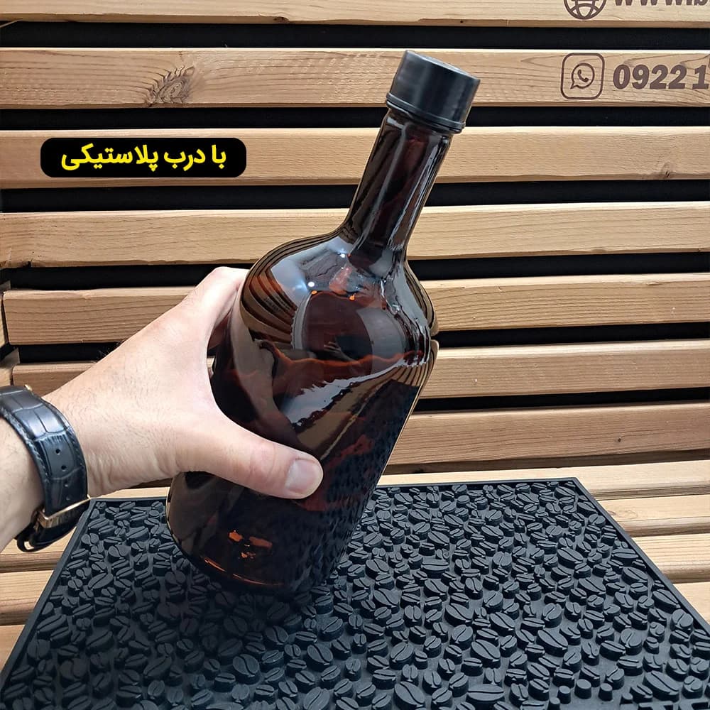بطری فلورانس | 1.5 لیتر | درب پیچی | قهوه ای | 11 عددی — تصویر ۴