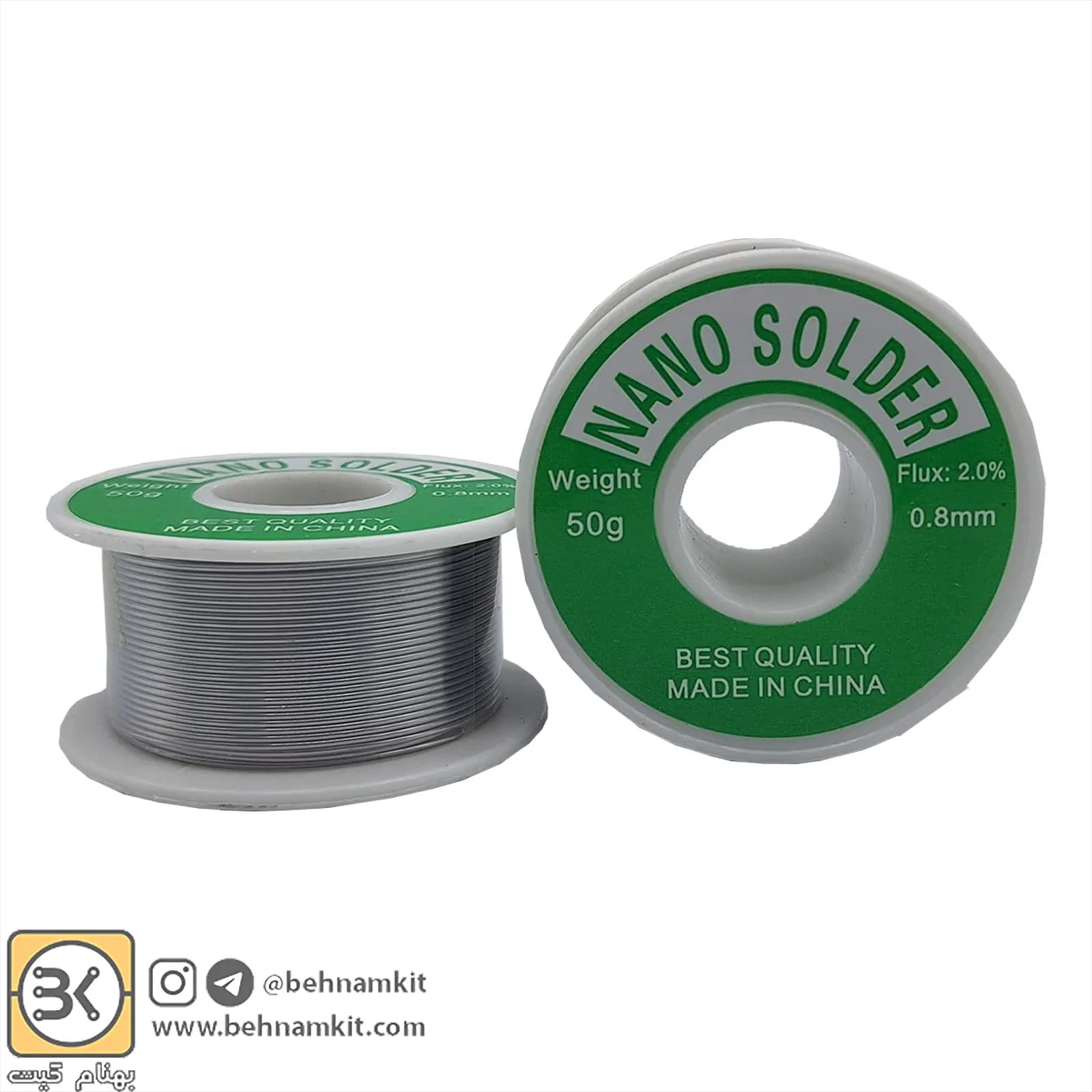 قلع خارجی NANO Solder 0.8mm 50g — تصویر ۲