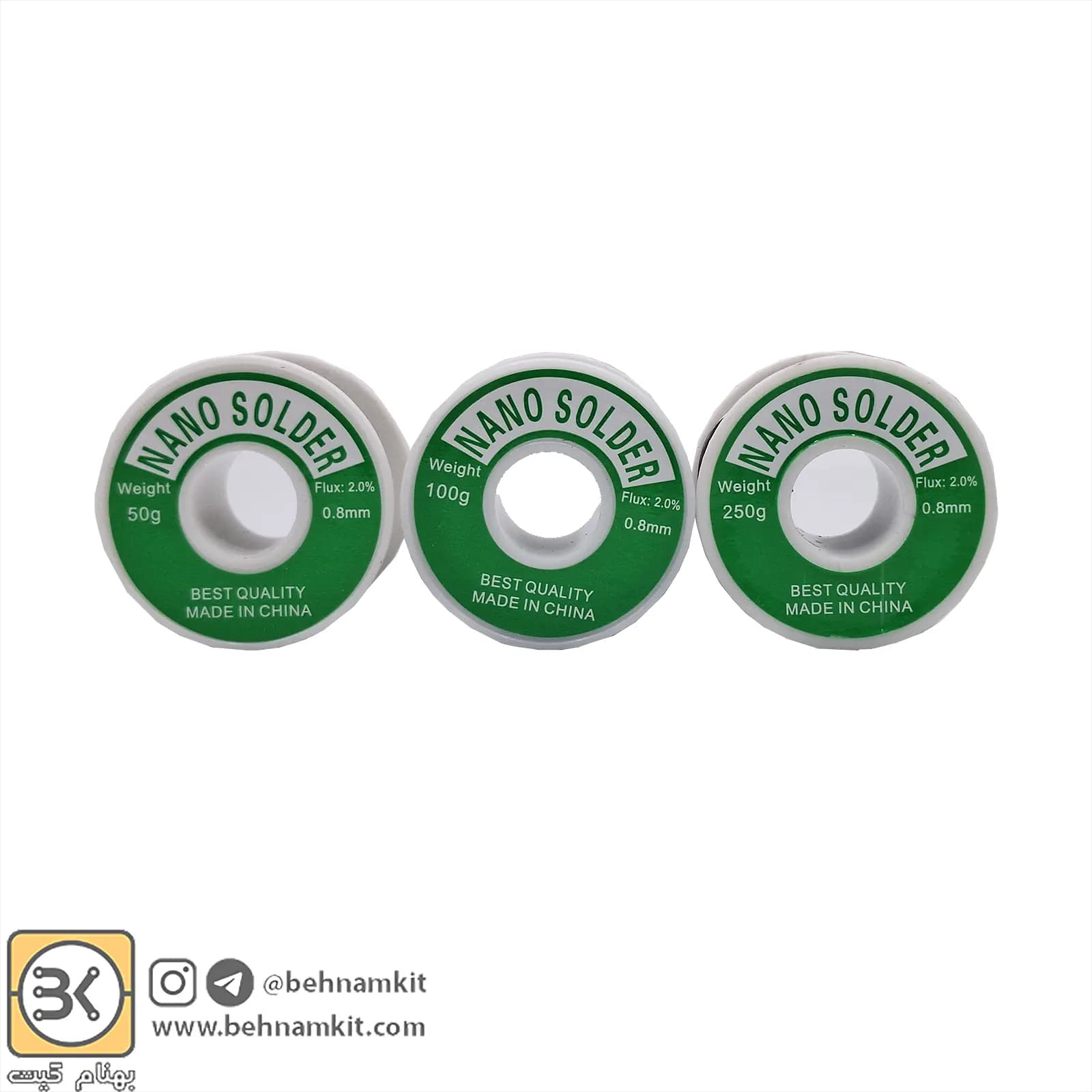 قلع خارجی NANO Solder 0.8mm 50g — تصویر ۳