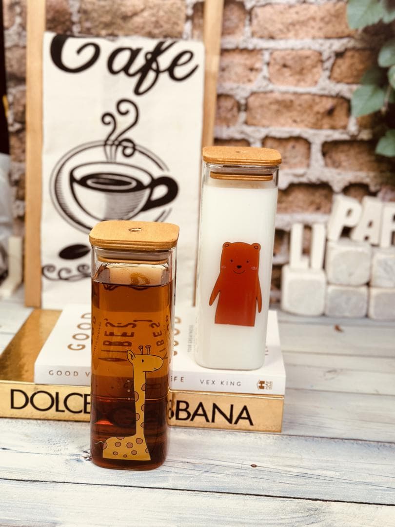 لیوان اسموتی پیرکس طرح عروسکی کد 3856 — تصویر ۲