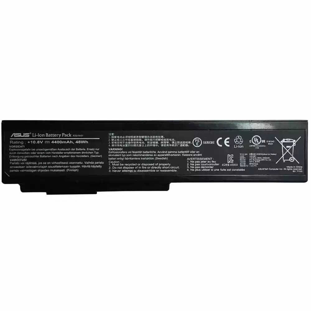 باتری لپ تاپ ایسوس مدل Asus N61 series