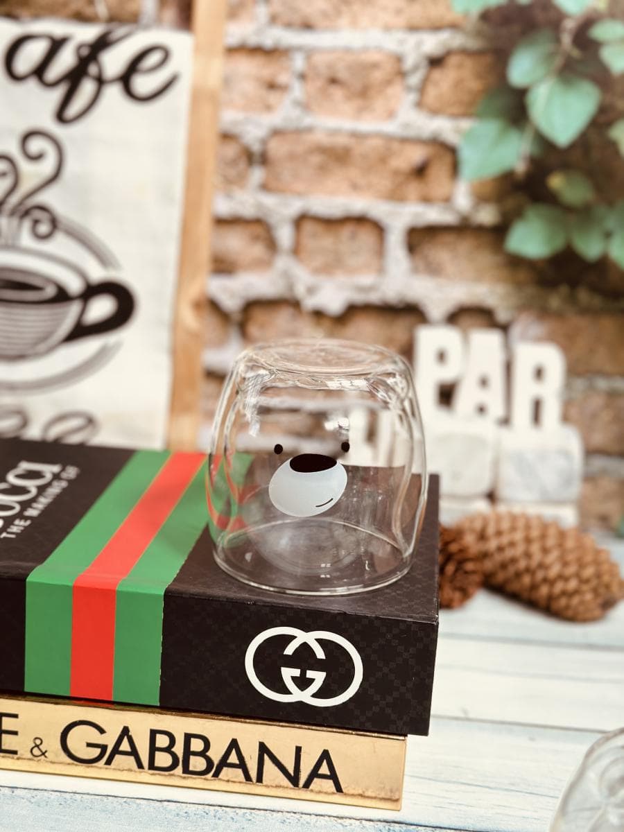 ماگ دوجداره پیرکس طرح صورت کد 0719 — تصویر ۸