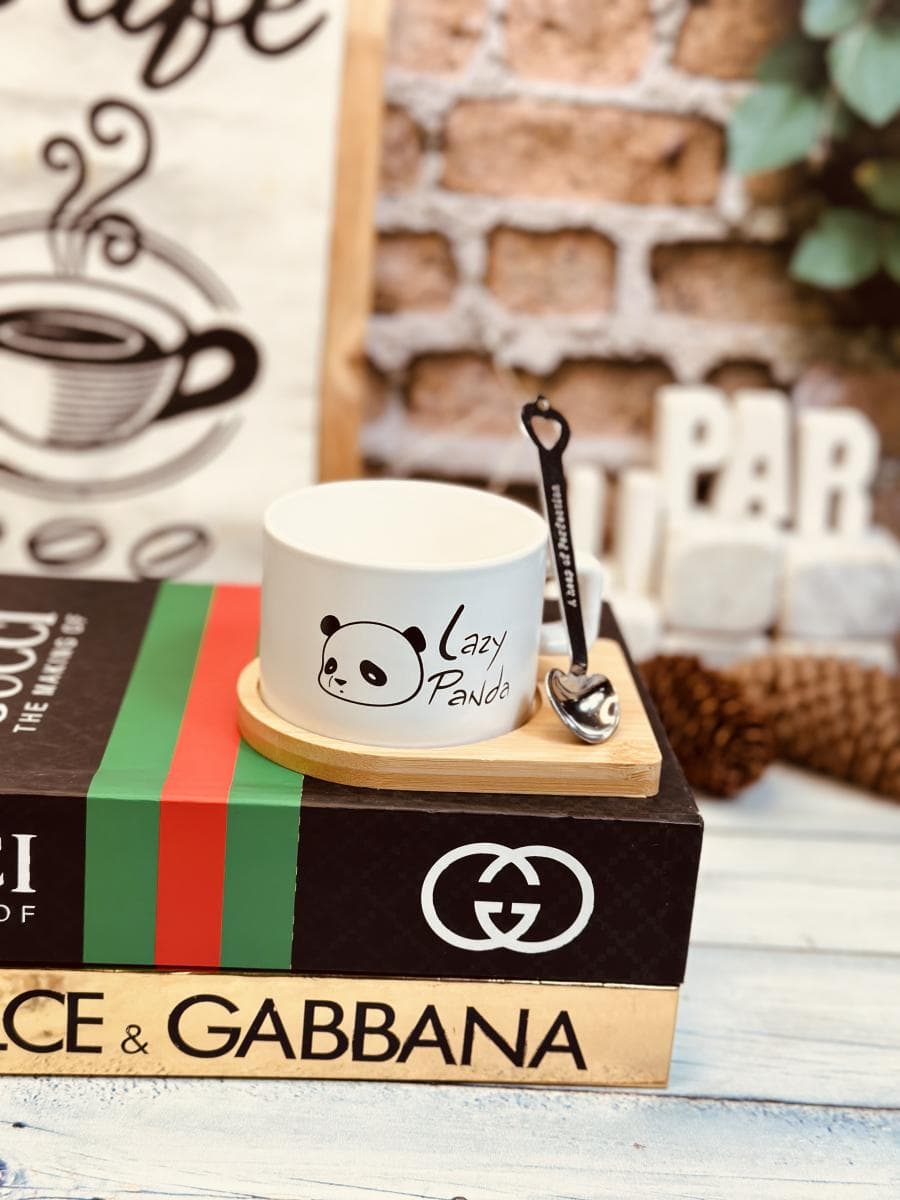 ماگ زیر چوبی طرح پاندا کد 0682 — تصویر ۵
