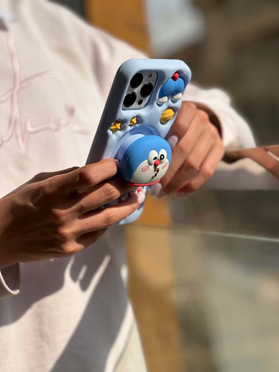 قاب آیفون Doraemon Cat سیلیکونی — تصویر ۴