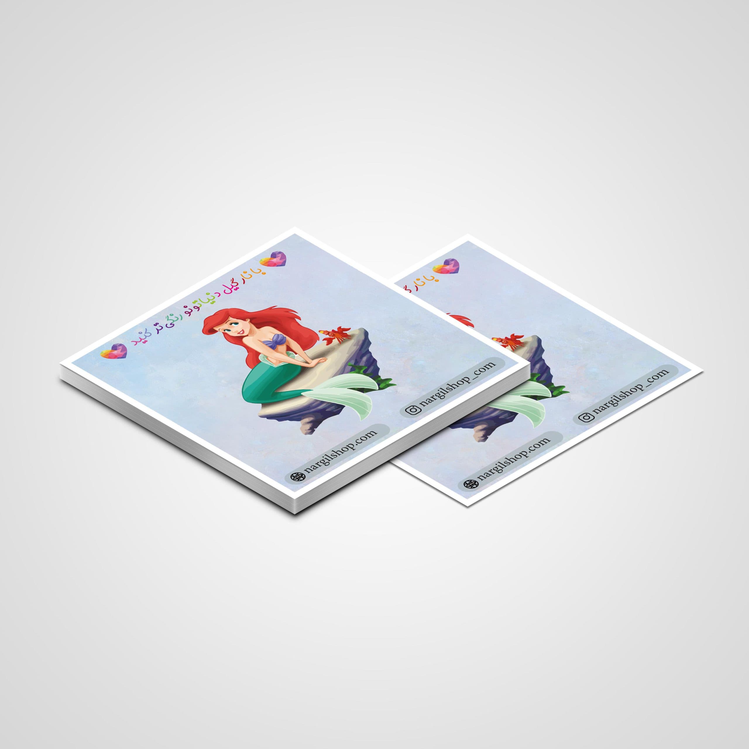 استیکر پری دریایی 04 | Mermaid sticker 04 — تصویر ۲
