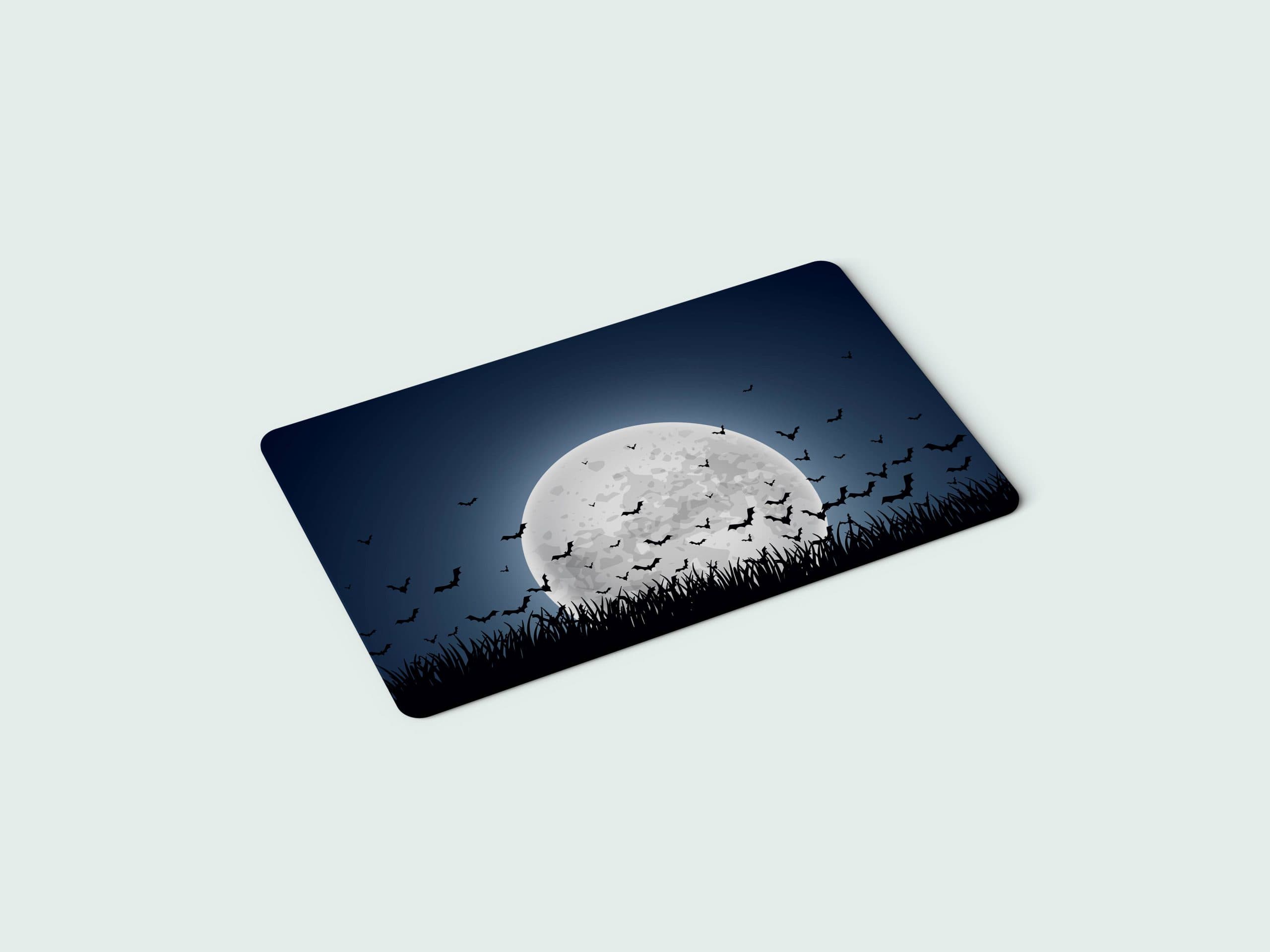 استیکر کارت بانکی | عابر بانک مدل شب و ماه 09 | Moon and night card sticker 09 — تصویر ۲