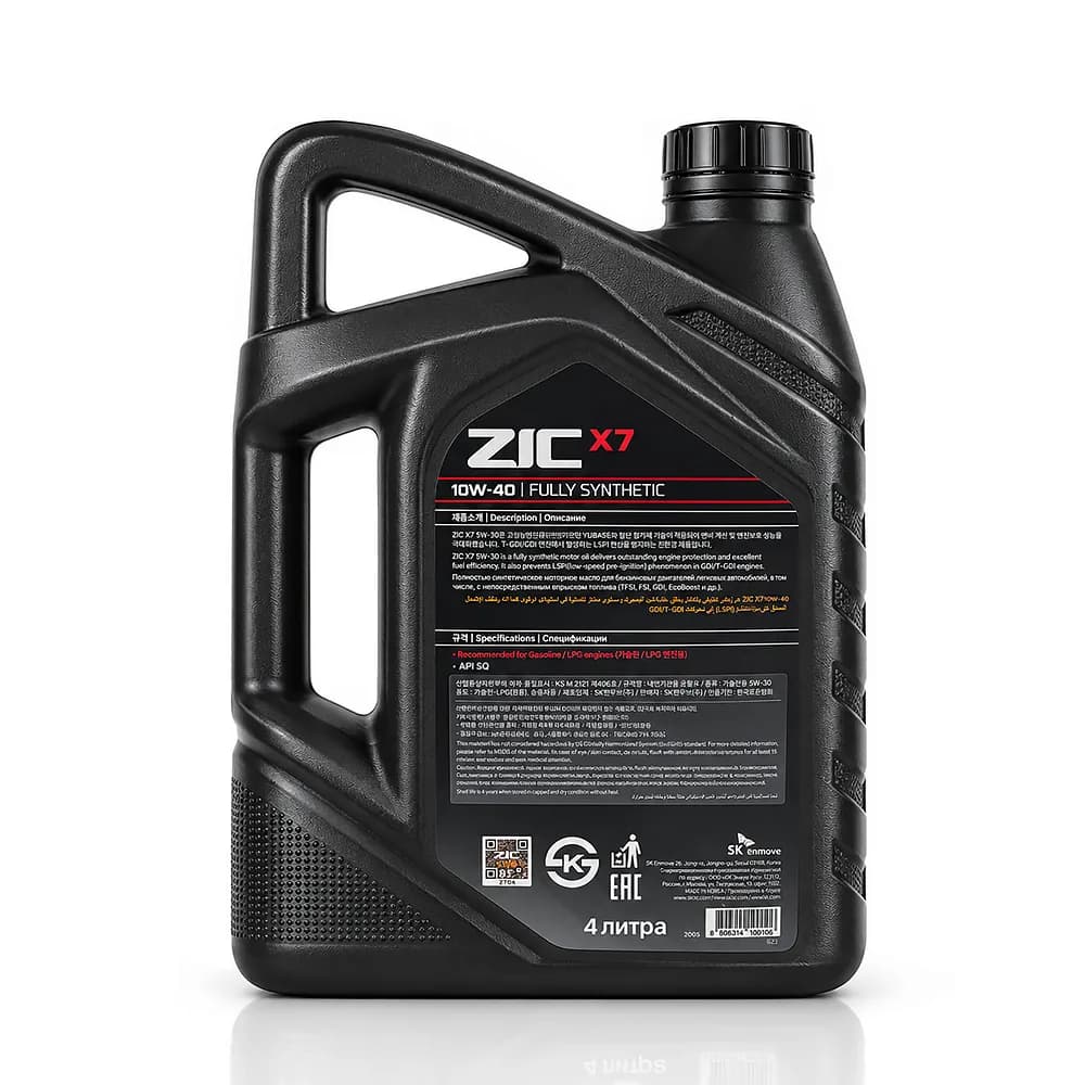 روغن موتور زیک X7 10W-40 SQ — تصویر ۲