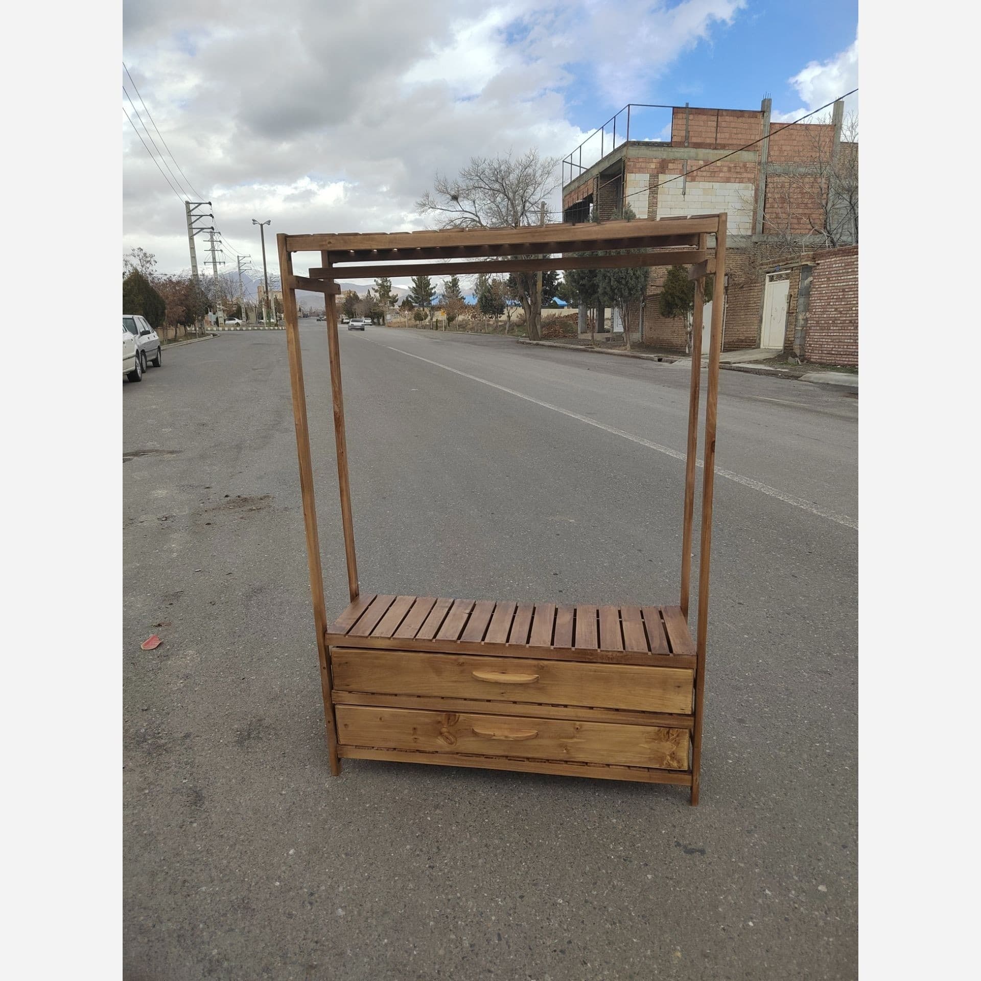 رگال با دو کشو سایز بزرگ مبلمان اورلین مدل 971259 — تصویر ۳