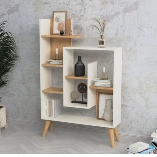 کتابخانه گنجه ویترین شلف ارسال رایگان به مسیر یکطرفه مبلمان اورلین مدل 962629