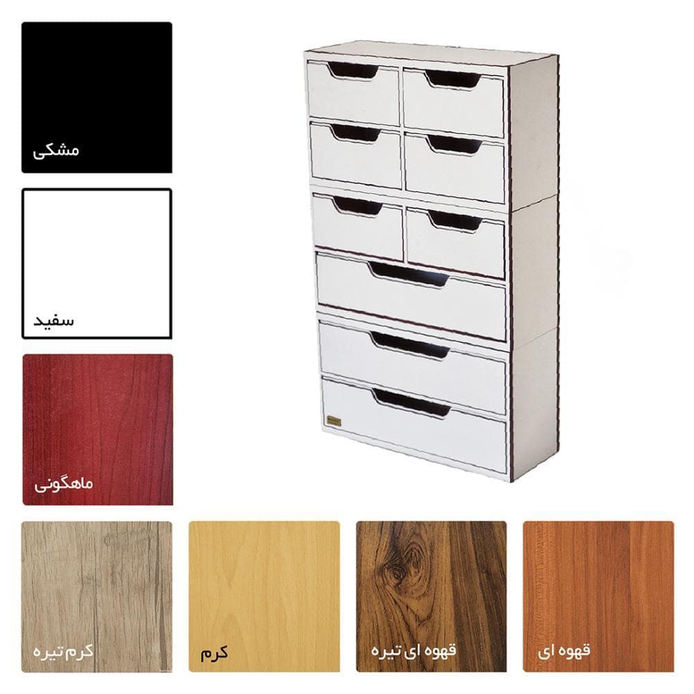 استند لوازم آرایشی رانزو گالری کد 00370 مبلمان اورلین مدل 971229 — تصویر ۲