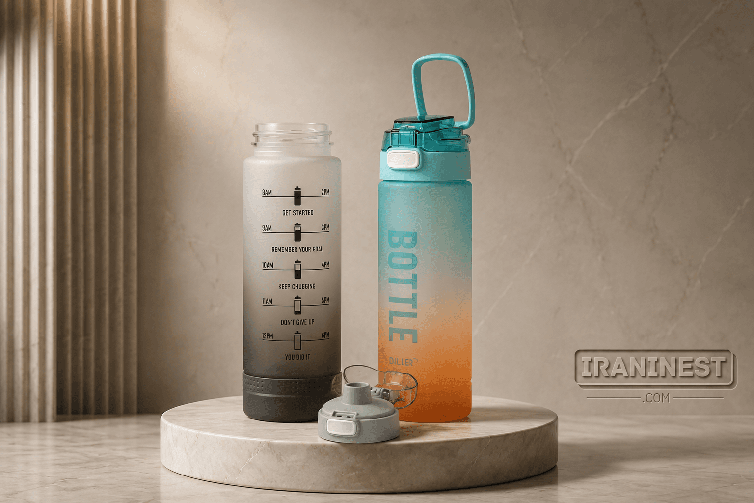 قمقمه EYUN طرح BOTTLE گنجایش 1 لیتر — تصویر ۲