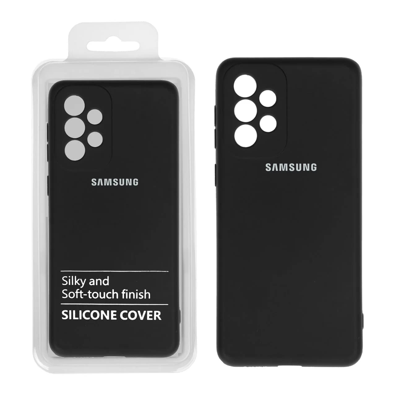 قاب نیو سیلیکون محافظ لنزدار RFF مدل Samsung A33 مشکی (پک دار)