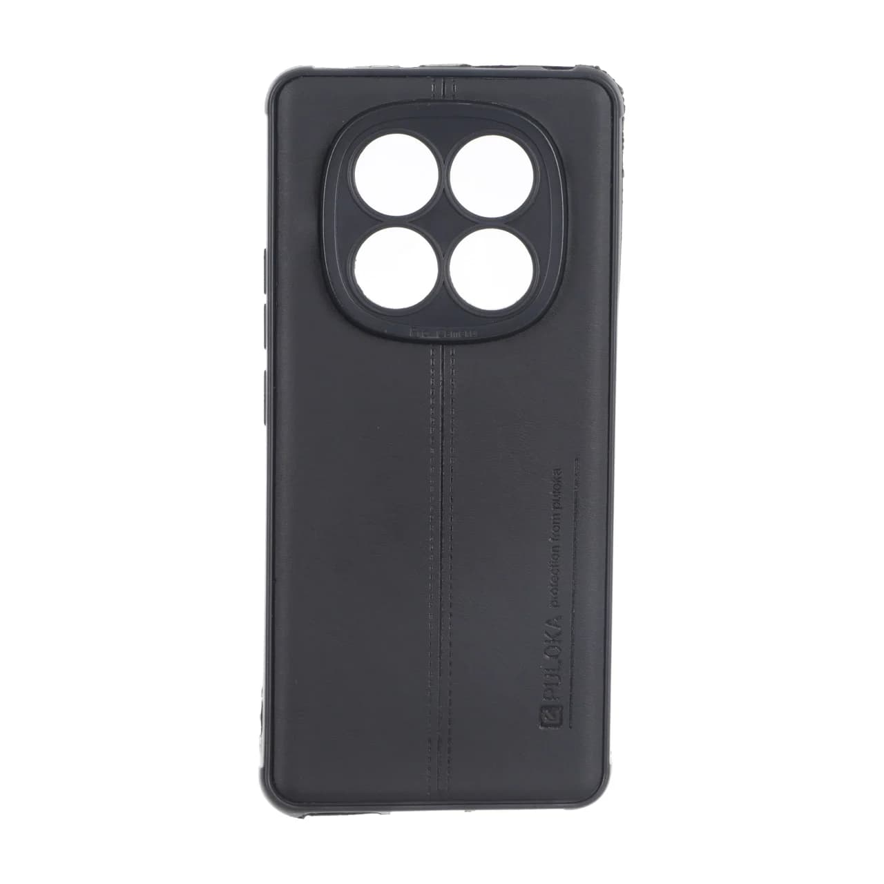 قاب Puloka طرح چرم دوخت دار محافظ لنزدار Xiaomi Redmi Note 14 Pro 4G
