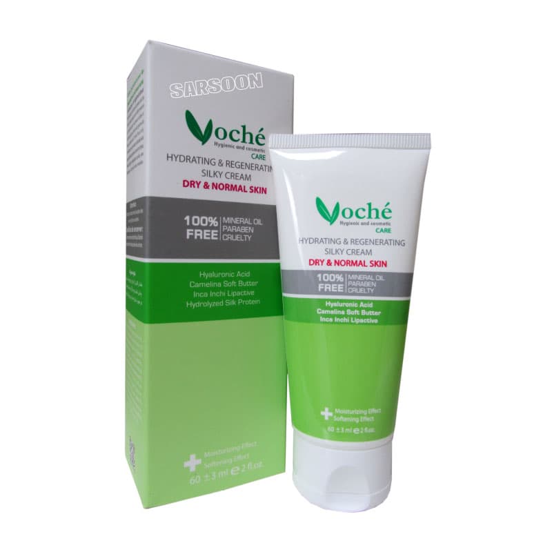 کرم آبرسان مخصوص پوست های خشک و معمولی وچه Voche Hydrating Regenerating Silky Dry & Normal Skin Cream — تصویر ۲