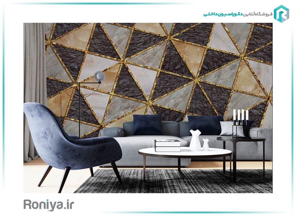 کاغذ پوستری مدرن با طرح های هندسی RT-187