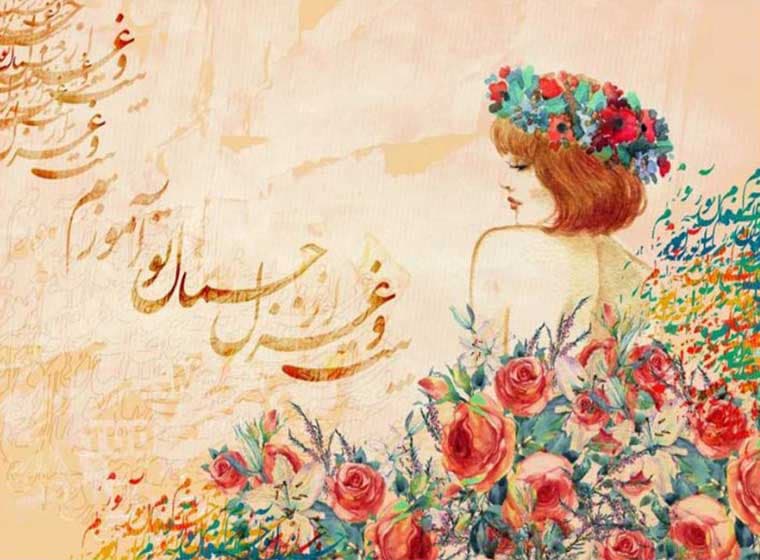 پوستر دیواری گل آبرنگی کد 3DF-212 — تصویر ۴