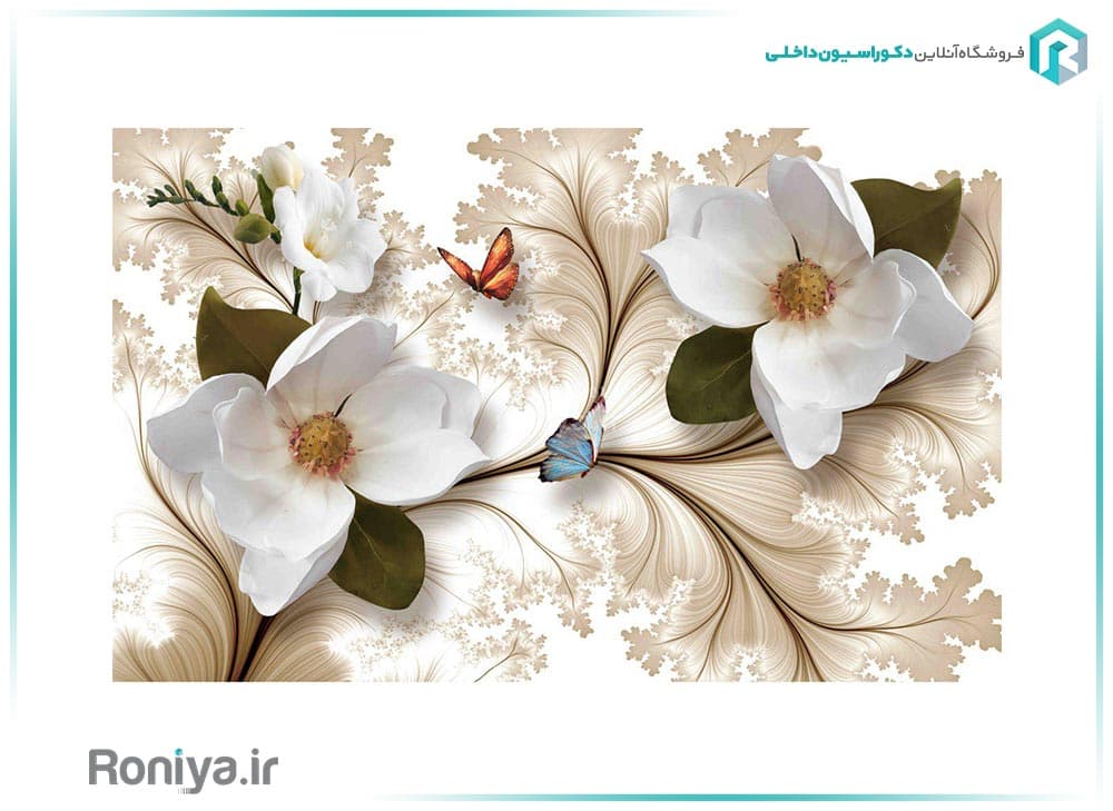 پوستر دیواری گل برجسته 3DF-249 — تصویر ۵