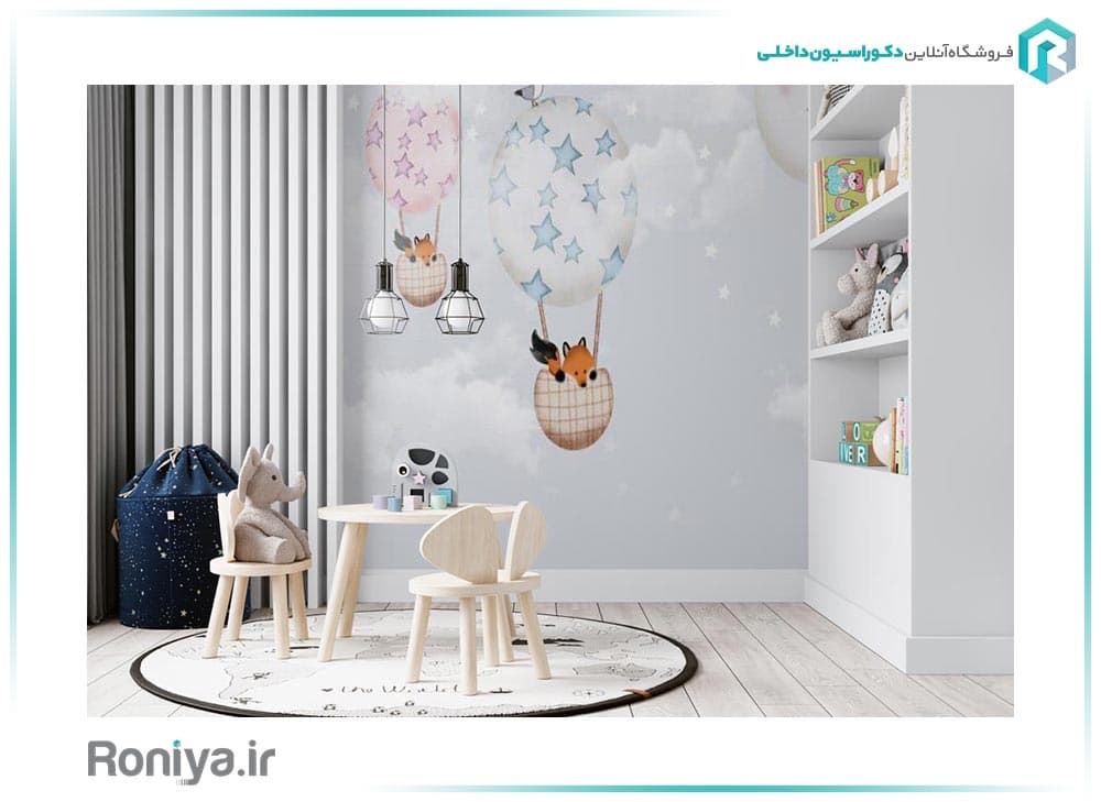 پوستر طرح بالن اتاق کودک CN-0198 — تصویر ۲