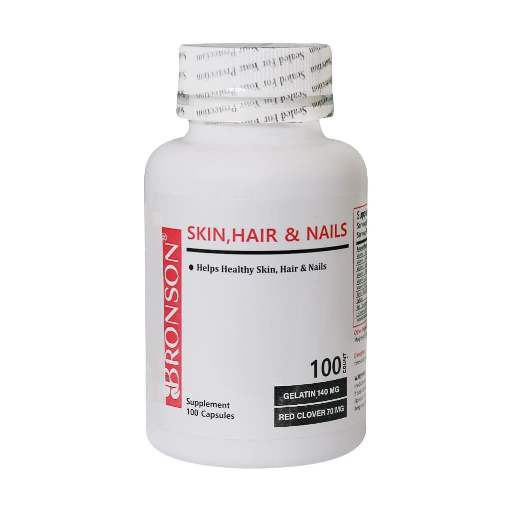 کپسول هیر اسکین اند نیلز برونسون 100 عددی Bronson Skin, Hair & Nails 100 Caps