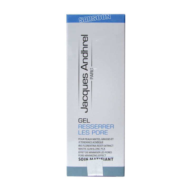 ژل جمع کننده منافذ باز پوست ژاک آندرل پاریسJacque Andrel’s open pore skin tightening gel