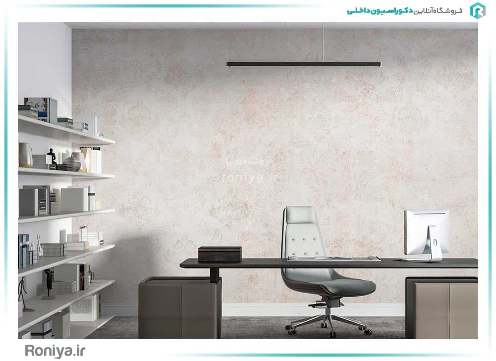 پوستر دیواری طرح پتینه داماسک کد RT-081 — تصویر ۲