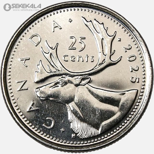 سکه 25 سنت کانادا 2025 (چارلز سوم)(UNC)