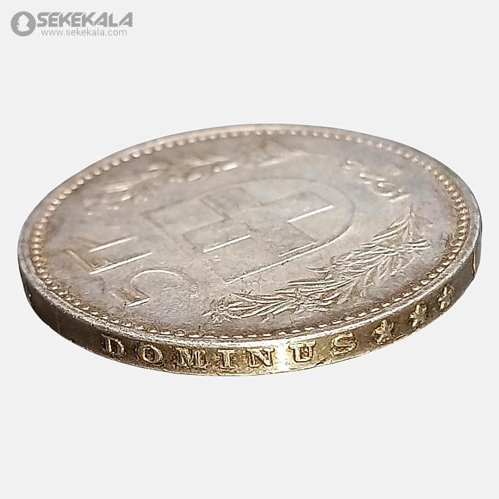 سکه 5 فرانک نقره سوئیس 1923 (AU) تیپ بسیار کمیاب — تصویر ۳