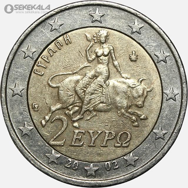 سکه 2 یورو یونان 2002