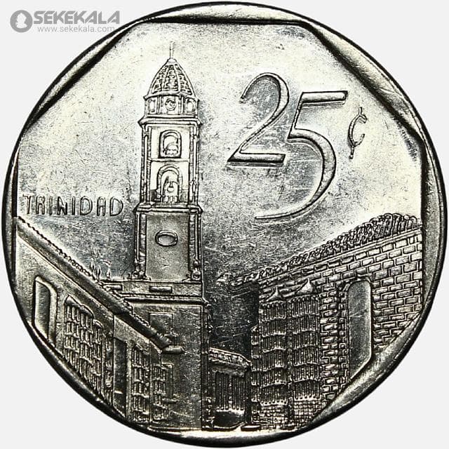 سکه 25 سنتاوو کوبا 1998 (AU)