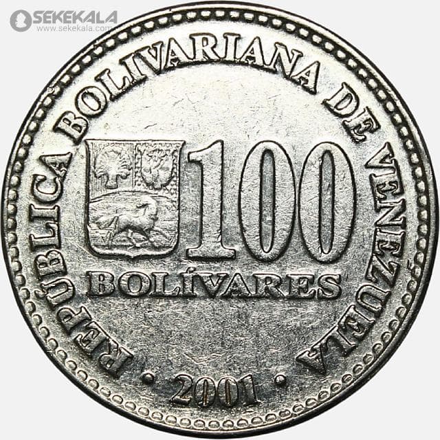 سکه 100 بولیوار ونزوئلا 2002