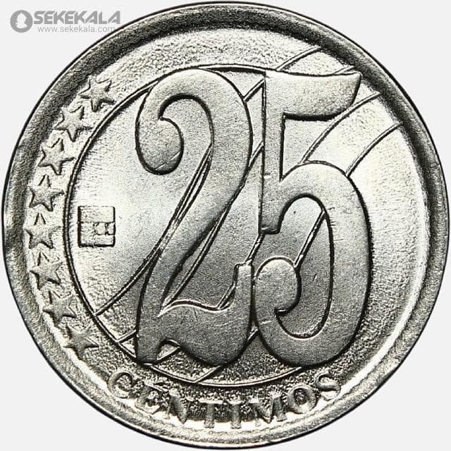 سکه 25 سنتیمو ونزوئلا 2007 (UNC)