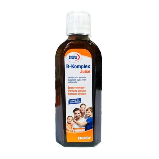 شربت ب کمپلکس یوروویتال 200 میلی لیتر Eurhovital B Komplex Juice 200 ml