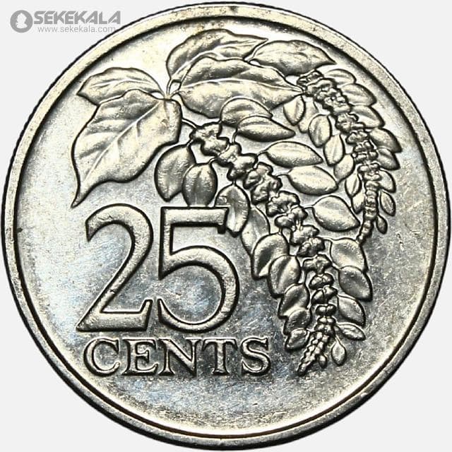 سکه 25 سنت کمیاب ترینیداد و توباگو 2008