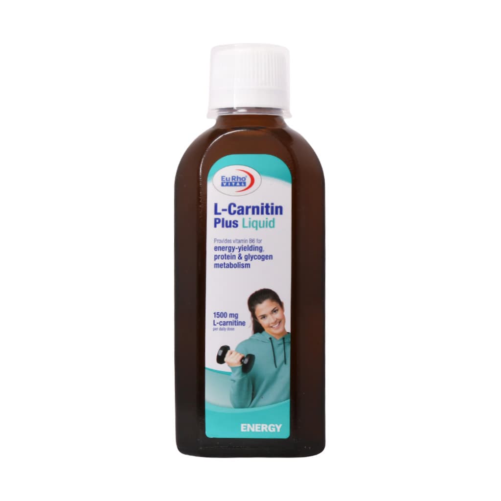 شربت ال کارنیتین پلاس یوروویتال 200 میلی لیتر Eurho Vital L Carnitin Plus Liquid 200 Ml