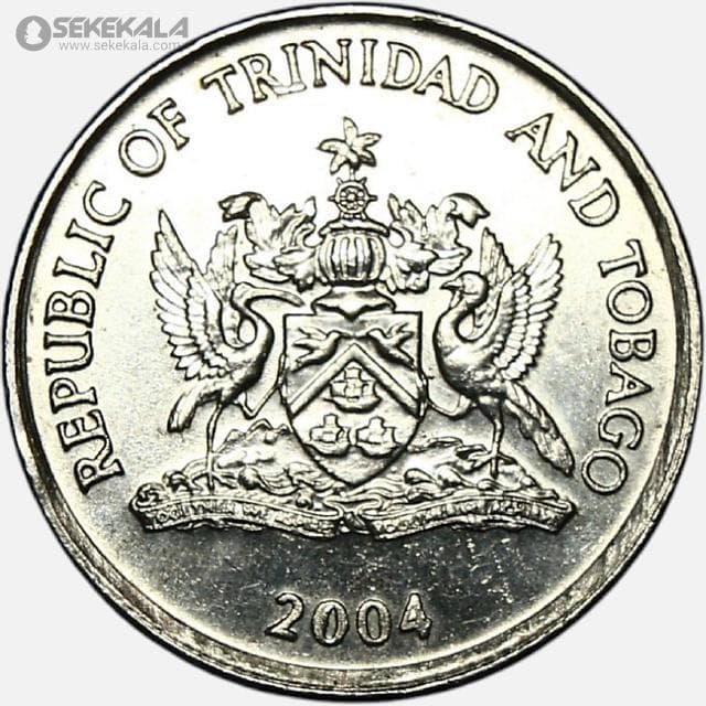 سکه 10 سنت کمیاب ترینیداد و توباگو 2004 — تصویر ۲